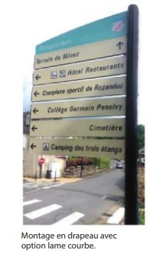 Signalétique d'extérieur évolutive et design - Gamme ISOCITY - Aluminium et thermoplastique avec montage facile_1