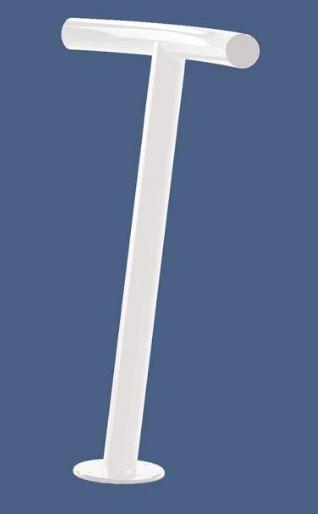 Assis-debout en T - Structure et assise en acier - Longueur 270mm - Hauteur 800mm - Largeur 500mm - 12kg_1