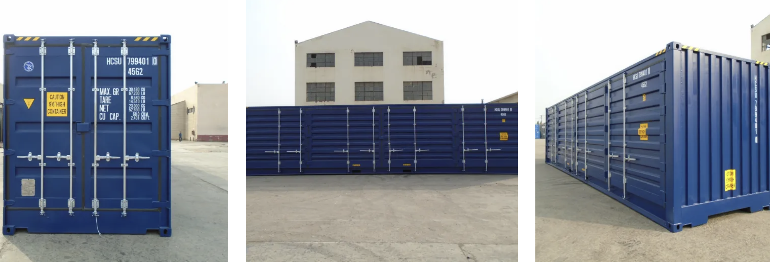 Container de stockage 40 pieds - Open Side/Side Doors - Utilisable intérieur/extérieur - 40HC_1