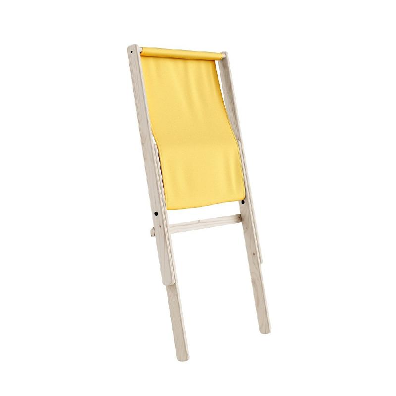 Fauteuil futon Boogie - Hêtre massif - Coloris jaune - Design moderne et pliable_1