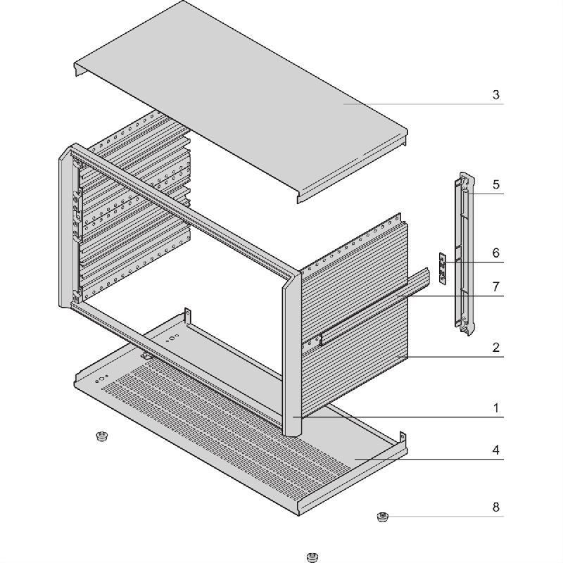 Mallette PropacPRO SCHROFF, non blindée, 6 U, 84 HP, 446 mm_1