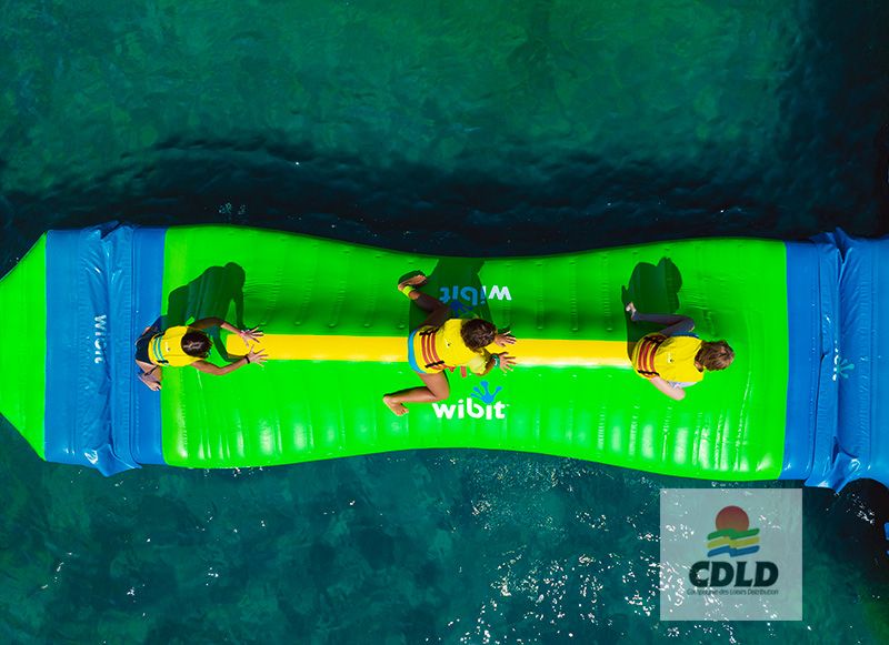 Nouveauté - Module Balance Bar L Wibit - parcours aqualudique gonflable de 3,60 m_1