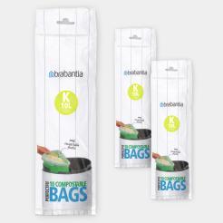 Sacs compostables PerfectFit Code K (10 litres) - Lot de 30 sacs (3 rouleaux)_1