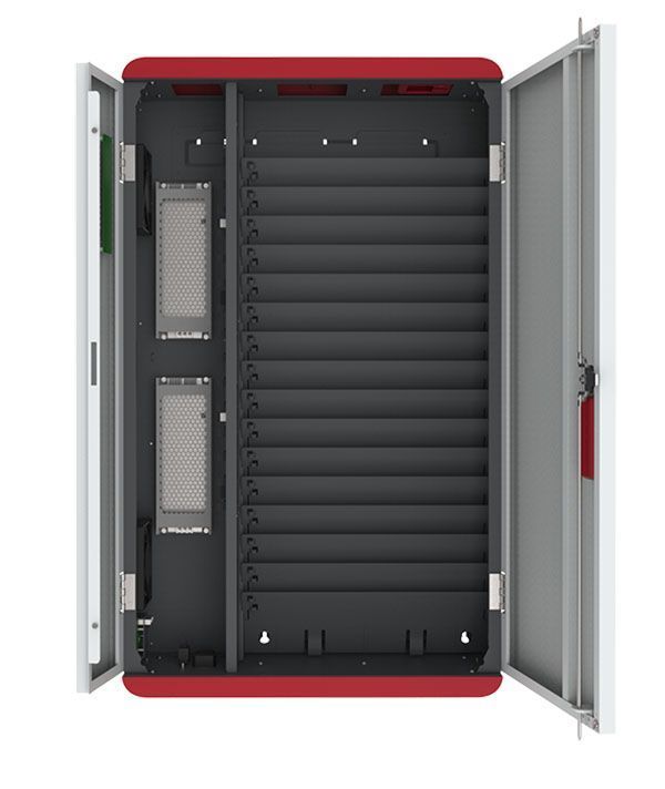 Station de stockage intelligente - Arawall 15C - murale USB-C pour 15 tablettes ou PC portables 13