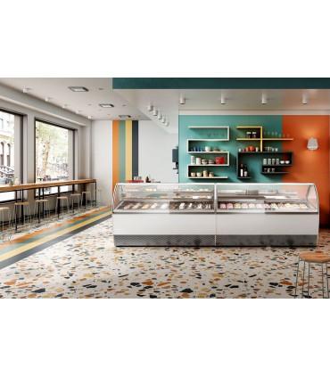 Vitrine à crèmes glacées froid ventilé pour chr, traiteurs, boulangeries, pâtisseries, marchands de glace et snacks -  millennium lx isa_1