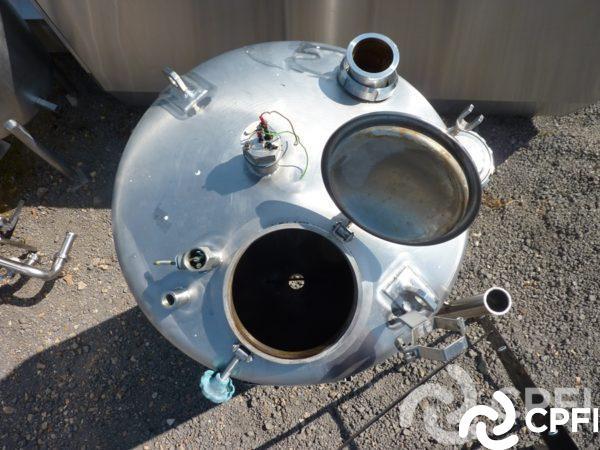 Bac de lancement fermé GOAVEC 400 L - BNC070 - 3 pieds, 3 piquages sonde_1