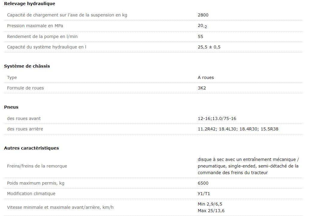 Belarus 100х - Tracteur agricole MTZ Belarus - 77,0(79,0)-104,7(107,4) kW - 4 cylindres turbo - boîte manuelle 16/4_1