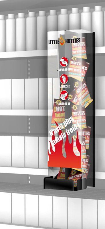 Goulotte pour produits - Meuble présentoir Seiller - En plastique et métal, stockage par gravitation_1