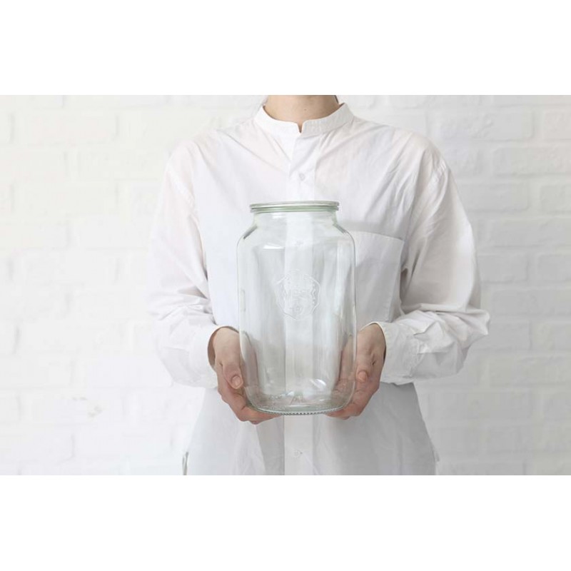 Bocaux en verre WECK 3000 ml Ø 100mm - Avec couvercles en verre et joints (clips non inclus) - Réf. WN000048_2