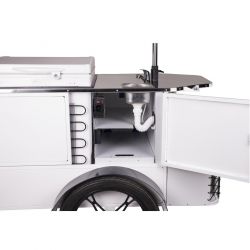 Chariot de vente de crème glacée - Panneau solaire et congélateur 98L - RÉF. BZW06_1