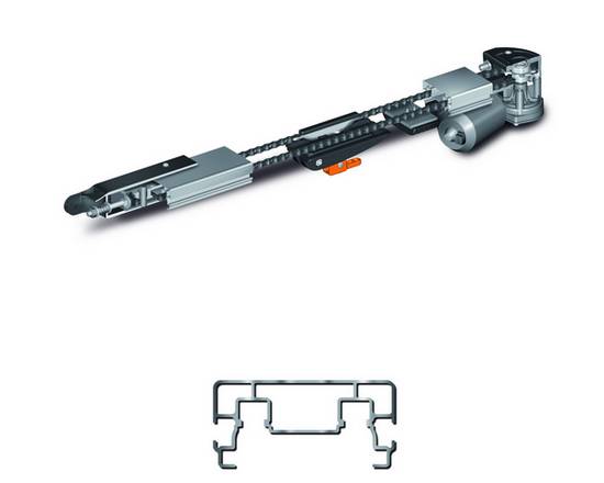 Kit motorisation pour porte de garage m40/655/3m / pour porte sectionnelle / avec bouton-poussoir_1