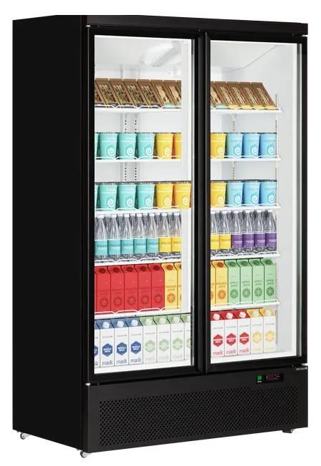 Vitrine réfrigérée Atom Maxi C2DB - 1.58 m², 2 portes vitrées, 10 tablettes, garantie 2 ans_1
