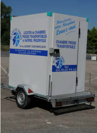 Chambre froide mobile avec capacité de 3.5 m3