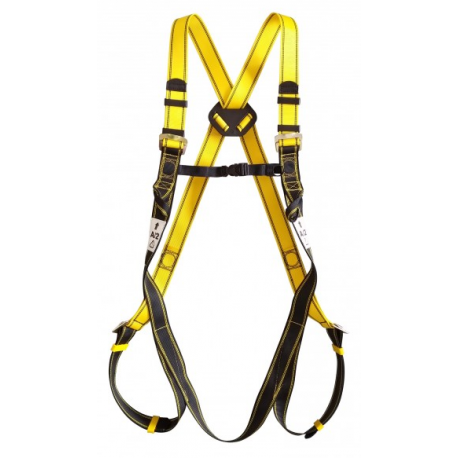 Harnais 2 points d'accrochage dorsal + sternal avec 2 boucles polyester laterales référence 3800c_1