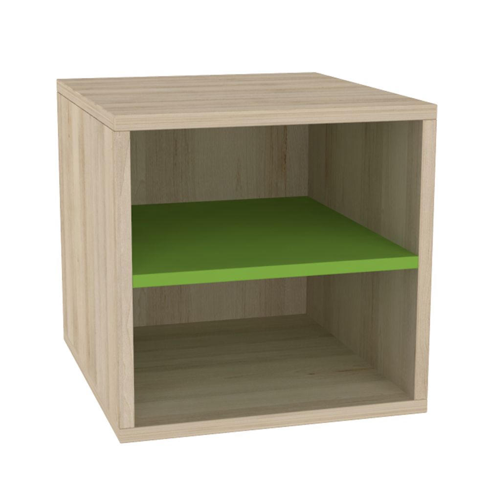 Rangement ouvert H 40 cm - fond plein - 1 étagère mobile - dimensions L404mm x H400mm x P452mm_0