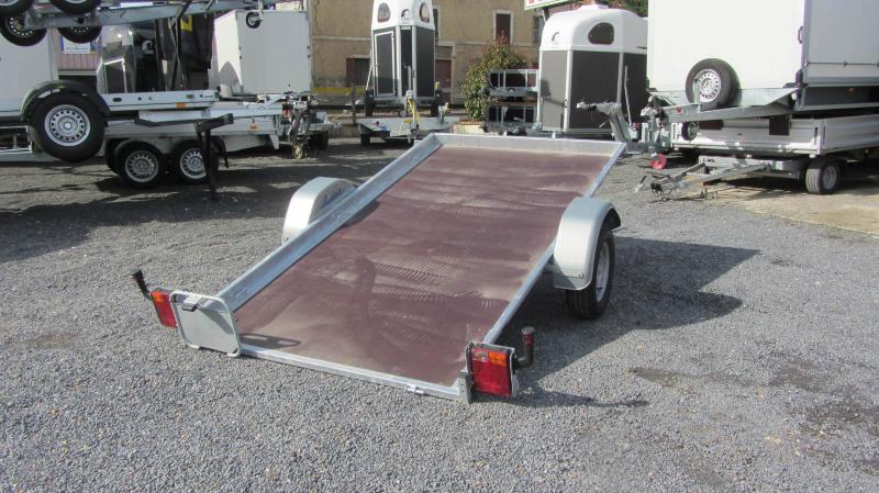 Remorque plateau basculant tous usages - Lider 40380 - 1 essieu 1100 kg - acier galvanisé - PTC 1000 kg_1