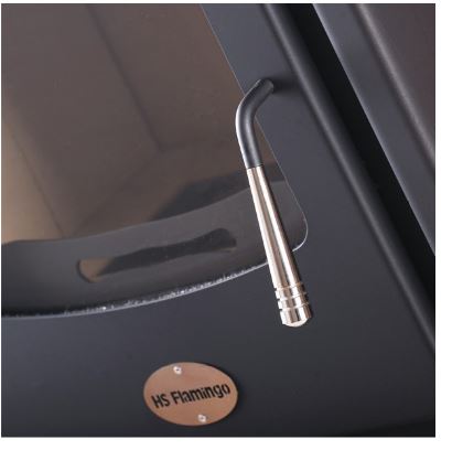 Poêle à bois Stavanger Black 9KW - design moderne et vintage - rendement thermique haut de gamme_1