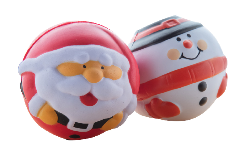 Balle anti-stress - Père-Noël - Rouge - 26g_1