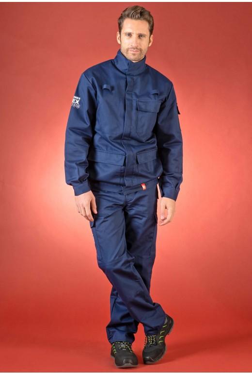 Pantalon multirisques ATEX réf. 601*ATX - Ceinture élastiquée, multipoches, norme EN ISO 11612 A1/B1/C1/E1/F1_1