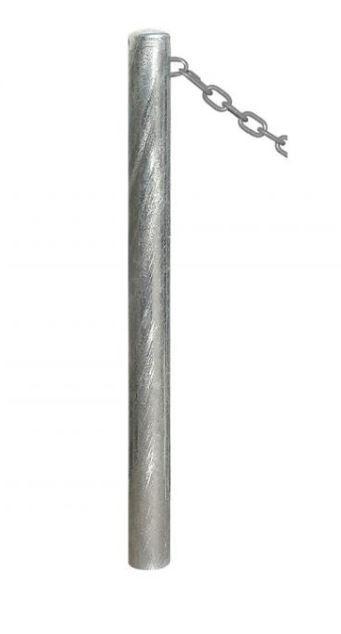 Potelet carrefour à chaînes ø 76 - Acier galvanisé ou peint - Tube forte épaisseur_1