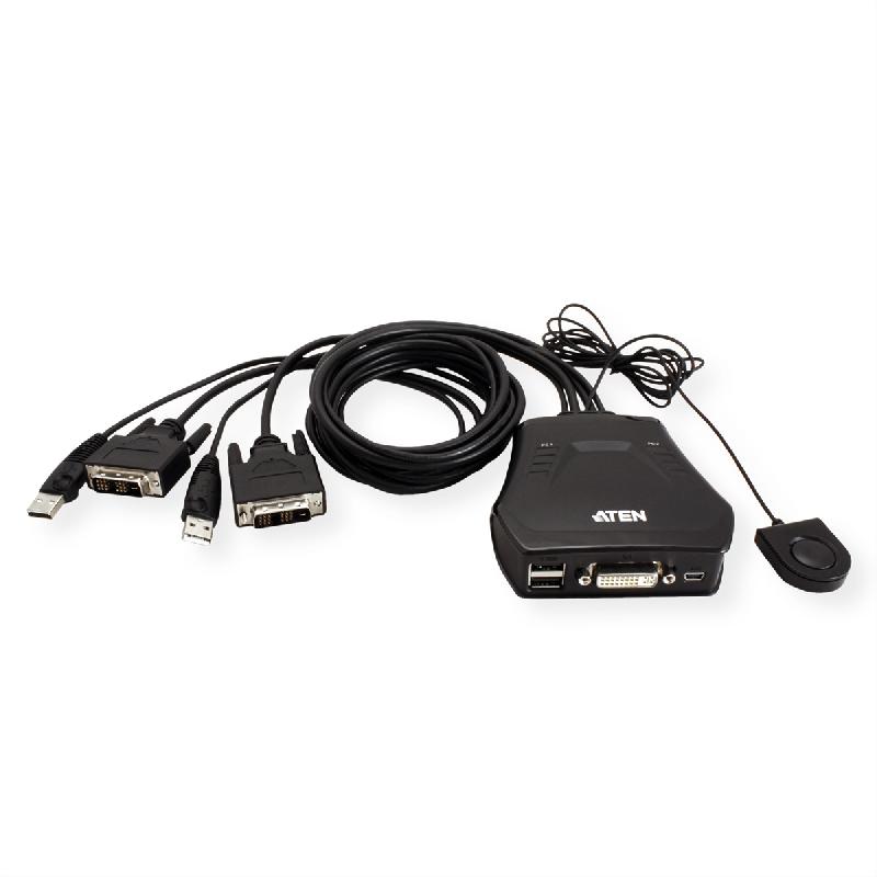 Aten cs22d commutateur kvm dvi usb à 2 ports_1