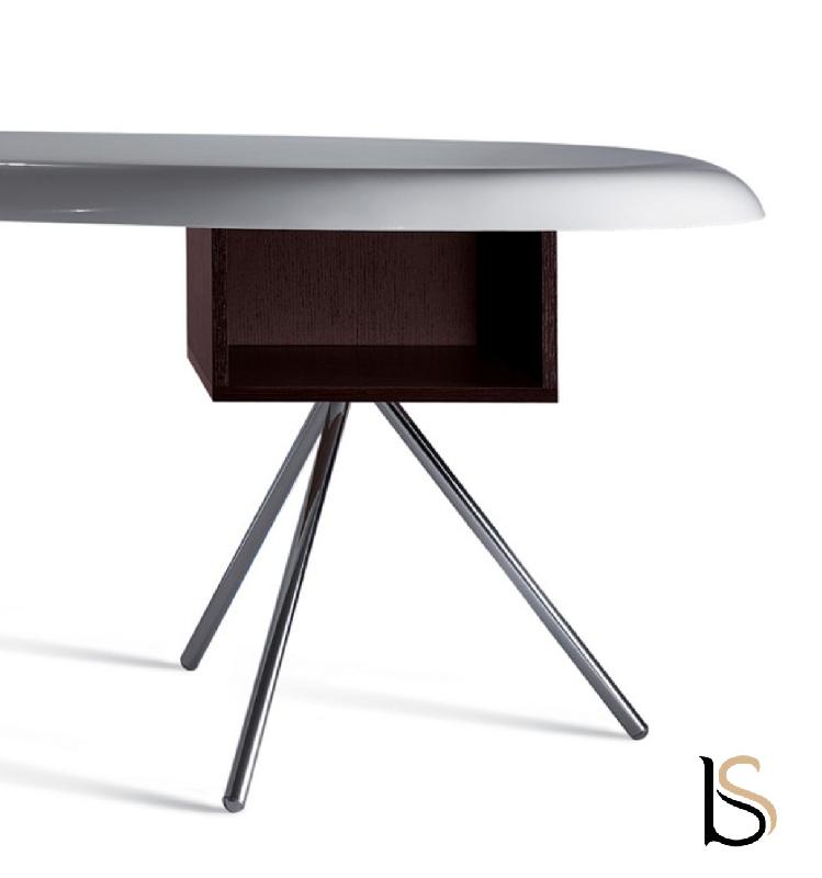Bureau de Direction Uno - Dellarovere - Noir, Noyer_1