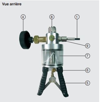 Pompes hydrauliques à main CPP700-H et CPP1000-H - Génération de pression jusqu'à 1000 bar - Poids léger 1,9 kg_1