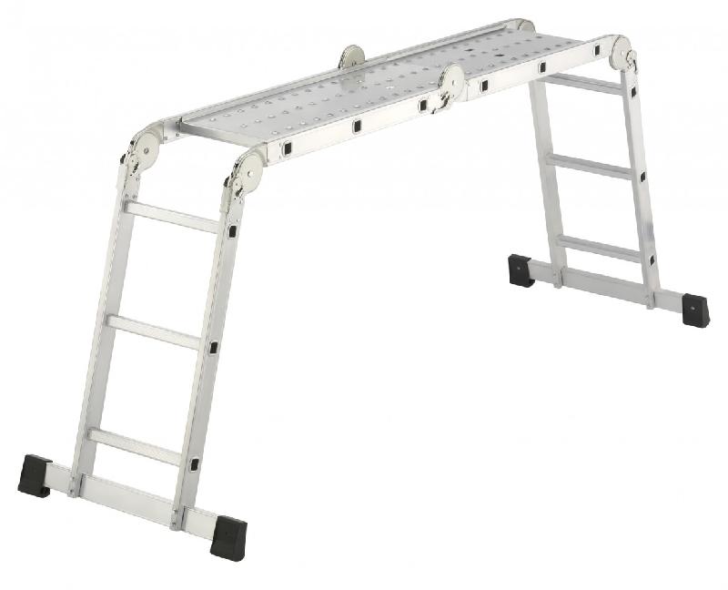 Échelle transformable articulée aluminium HAILO - 12 échelons, hauteur 3.65 m_1