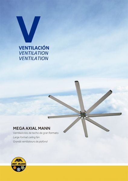 Mega axial mann - ventilateur industriel plafond - metmann - 4 à 7 m de diamètre_0