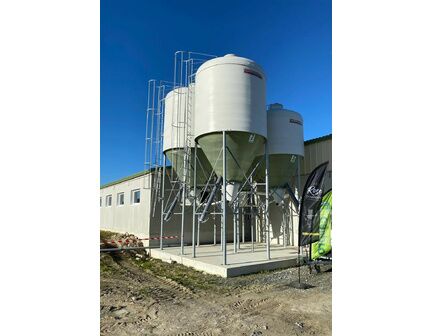 Silo d'aliment d'élevage à cône axial sortie Ø700 - Capacité 5.5 à 50m3 -  Ø2325 à Ø3000 - Silo Gâtine 700_1