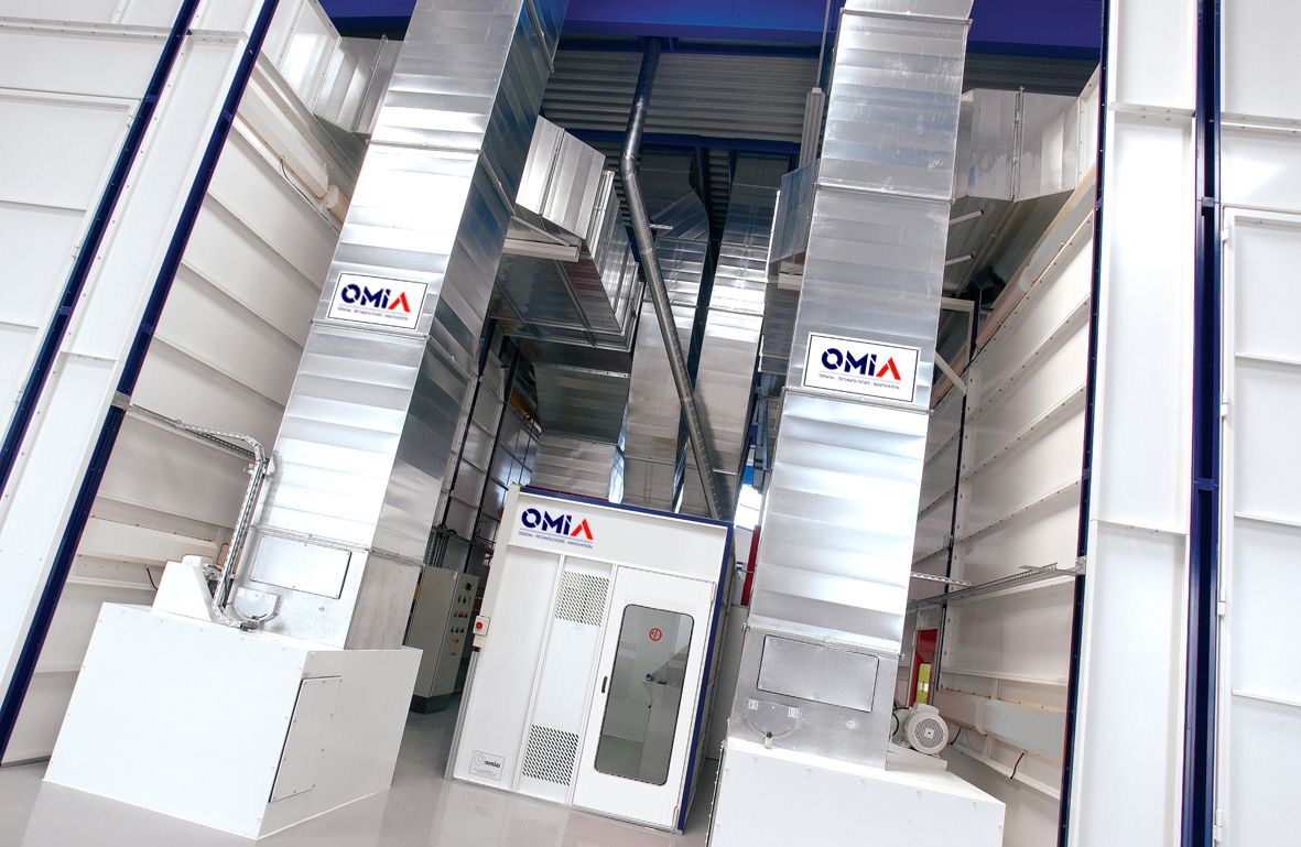 Cabine de peinture poids lourd - ventilation verticale - dimensions standard et sur mesure_1
