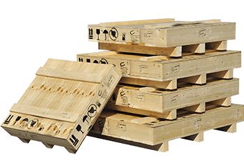 Caisses en bois pleine pour le transport maritime - possibilité de traitement NIMP15_1