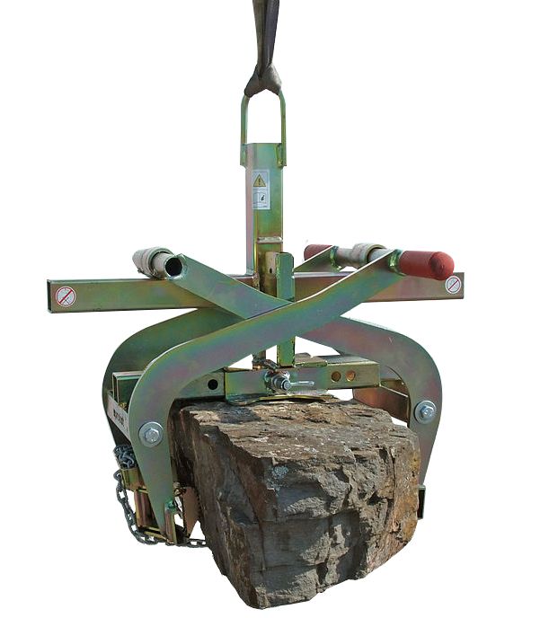 Pince de levage à bloc - AG_TSZ - capacité 600 kg - ouverture 50 à 600 mm - mâchoires en caoutchouc robustes_1