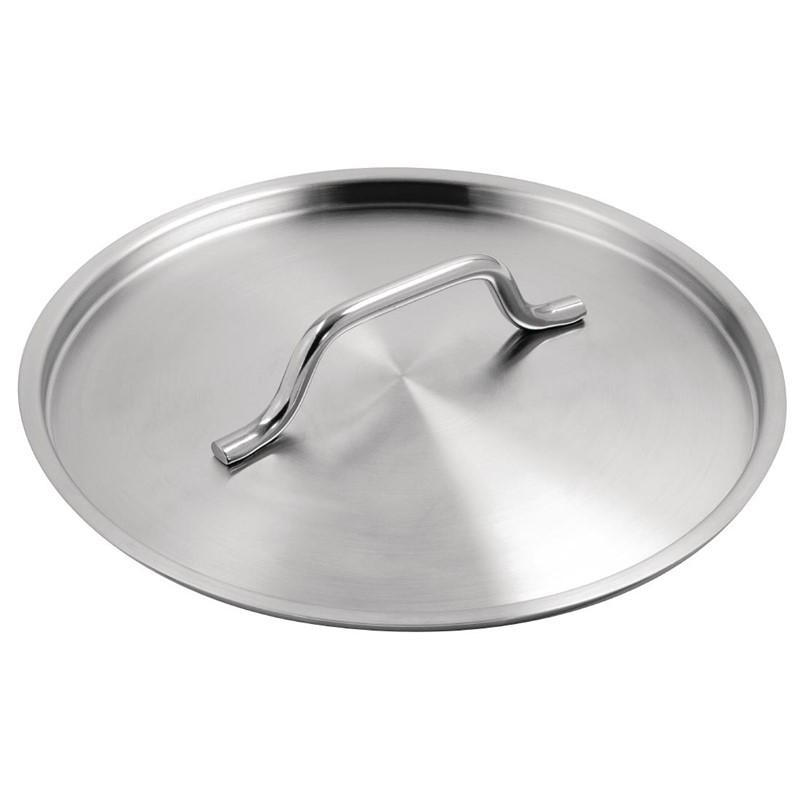 Casserole en inox avec couvercle 5L | Vogue - SA605_1