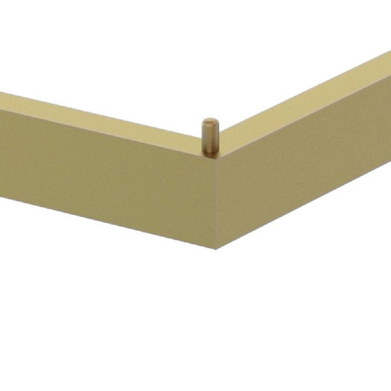 Guidon de penderie rectangulaire - section 30x15mm L120cm - or_1