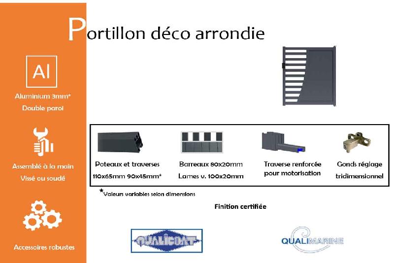 Portillon déco arrondie - 1250 / 1400_1
