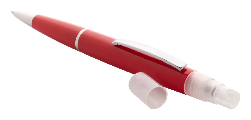 Stylo spray - stylo à bille en plastique avec spray désinfectant - encre bleue - capacité 3 ml_1