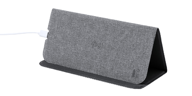 Tapis de souris induction - polyester RPET - chargeur sans fil intégré 10W - support téléphone portable_1