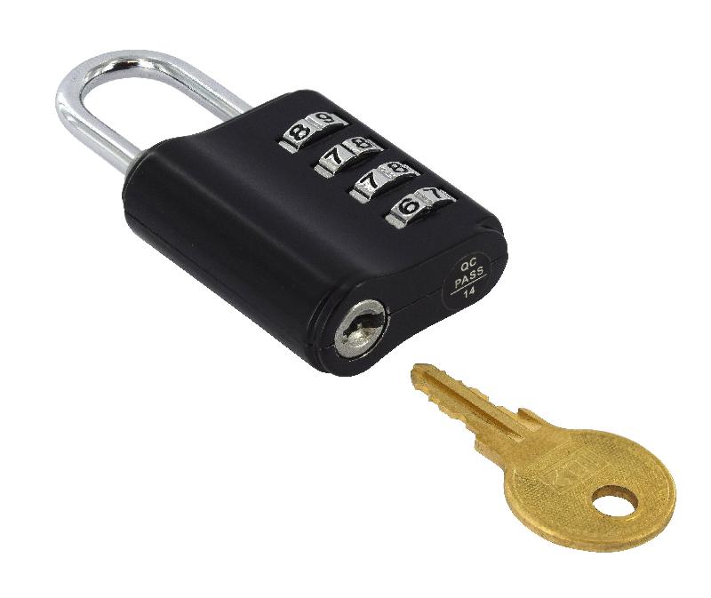 Cadenas 40 mm - combinaison modifiable - ouvrant sur clé passe - THIRARD - alliage moulé - mécanisme à 4 viroles_1