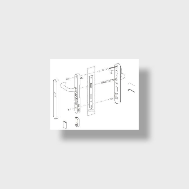 Poignée électronique Mifare ZX-WEL7300 - Système de contrôle d'accès pour hôtels et foyers_1