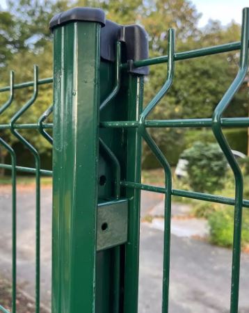 Poteau à clips pour grillage  rigide  -  TEMPO_1