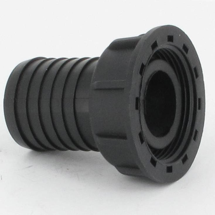 Raccord annelé - Droit - avec écrou - F 1