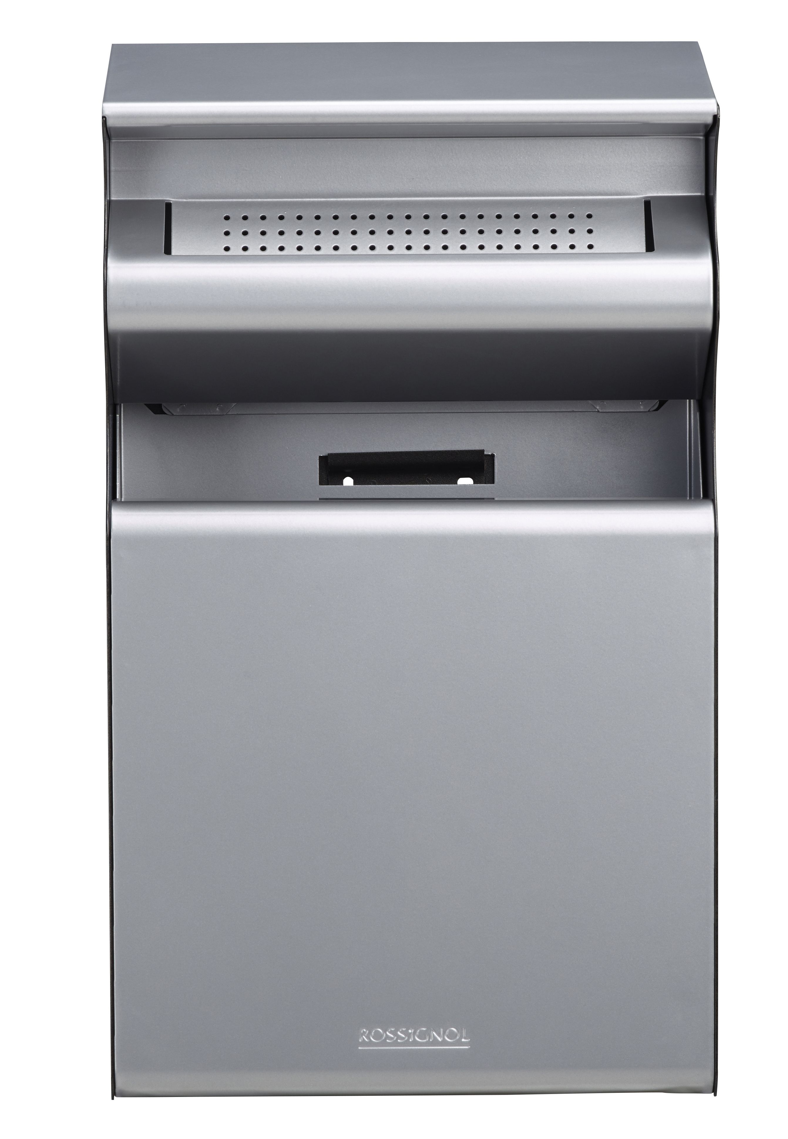 Réf. 56153 Kopa - cendrier corbeille mural 2L/15L - Rossignol - gris - fabrication française et recyclable_1