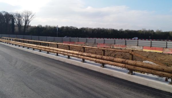 T40bp – h2w5 – asi b - glissière de sécurité - tertu - bois-métal, longueur 2 m_1