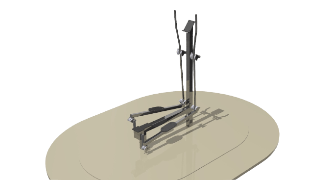 Kit complet plateau fitness en acier inoxydable – Vélo elliptique, vélo, twister, steps et panneau – Référence BTKF1_1