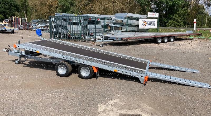 Remorque porte voiture-plateau - 5,00 X 2,10 M - 2700 KG - TA-NO GRAVITY 27.50_1