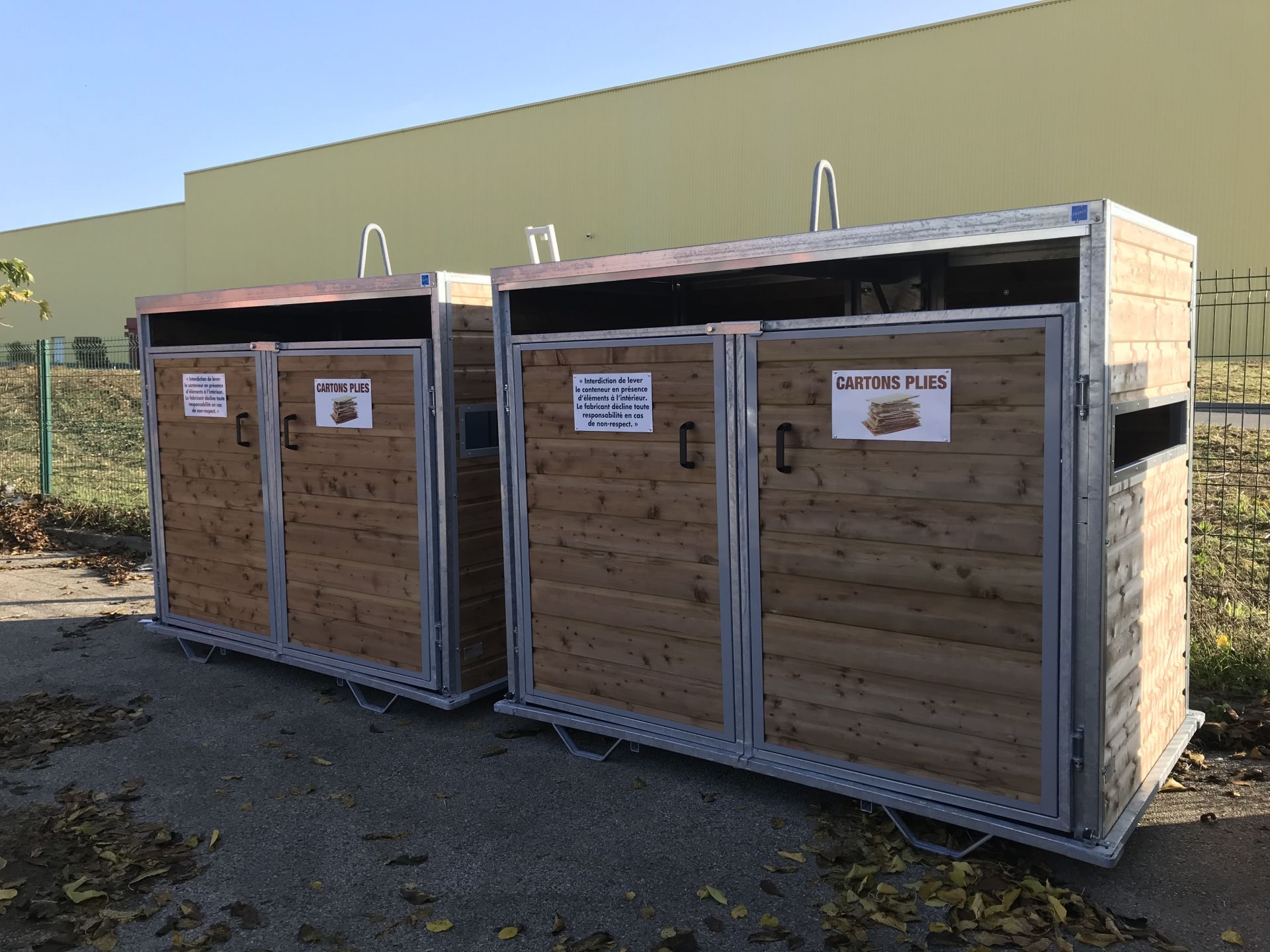 Mobilier de collecte Ecobois adapté aux zones touristiques