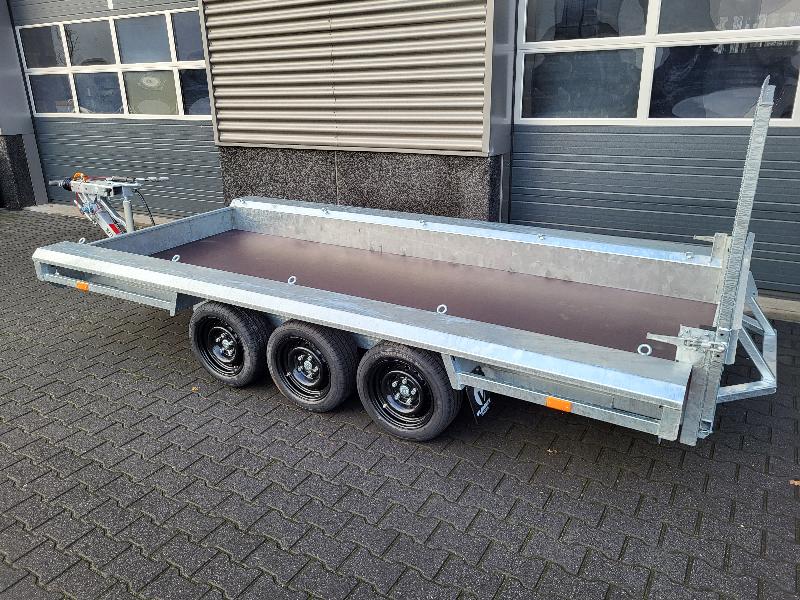 GTM 4m x 1m50 Gooseneck porte engin 3 x essieux 1500 kg_1