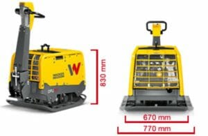 Plaque vibrante réversible DPU90 - compactage des sols sableux avec 80 à 130 kN - Largeurs 670 ou 770 mm_1