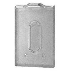 Porte-badge en polycarbonate cristal dépoli - référence : ids77 - lot de 100 pièces_1